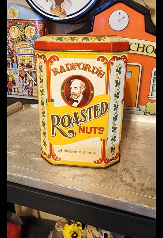 S.J. Hadford & company ROASTED NUTS tin